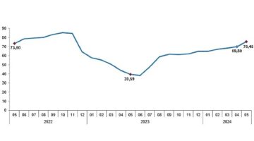 Tüik: Tüketici fiyat endeksi (TÜFE) yıllık %75,45, aylık %3,37 arttı