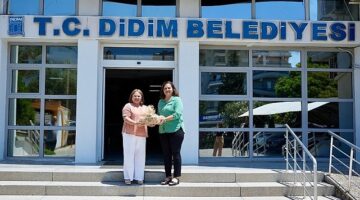 Afyonkarahisar Belediye Başkanı Burcu Köksal, Didim Belediye Başkanı Hatice Gençay'ı ziyaret etti.