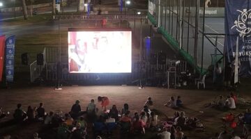 Aydın Tekstil Park'ta sinema geceleri yoğun ilgi gördü