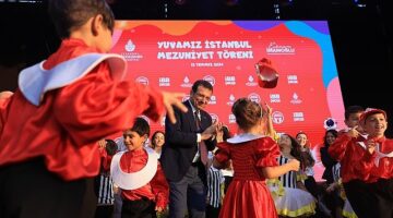 Ekrem İmamoğlu İBB'nin Yuvamız İstanbul kreşlerinden 2055 çocuk mezun olarak ilkokula geçiş yaptı