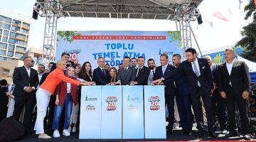 Ekrem İmamoğlu, Sancaktepe Belediye Başkanı Alper Yeğin ile birlikte ilçede gerçekleştirilen 20 yeni projenin toplu temel atma törenine katıldı