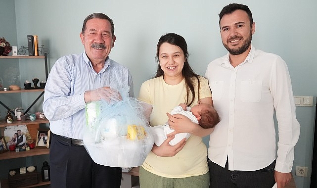Milas Belediyesi tarafından sosyal sorumluluk projesi olarak sürdürülen &apos;Hoş Geldin Bebek Projesi' devam ediyor