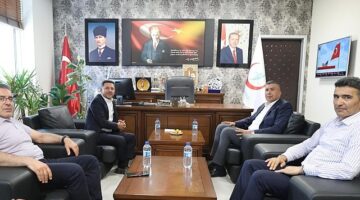 Nevşehir Belediye Başkanı Rasim Arı, Nevşehir İl Sağlık Müdürü Op. Dr. Hasan Tartar'ı ziyaret etti