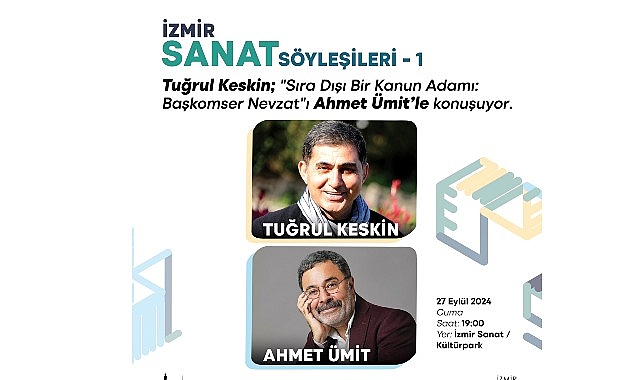 İzmir Sanat Söyleşileri'nin ilk konuğu Ahmet Ümit olacak