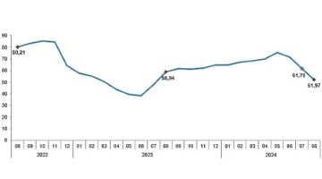 Tüik: Tüketici fiyat endeksi (TÜFE) yıllık %51,97, aylık %2,47 arttı