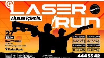 Konya Büyükşehir'den Aileler İçin 'Laser Run' Yarışması