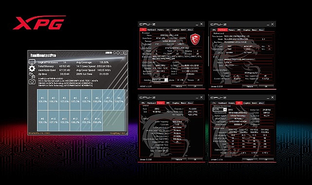 ADATA, Intel ve Önemli Anakart Markalarıyla İş Birliği Yaparak Akıcı Hız Aşırma Deneyimi Oluşturuyor