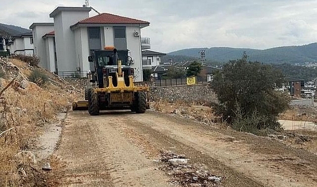 Didim'de Sağanak Yağış Sonrası Zarar Gören Yollar Onarıldı