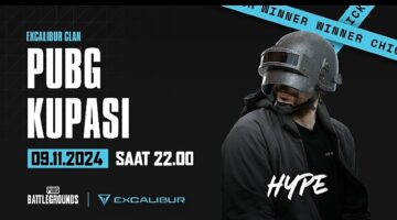 Oyun Dünyasının En Heyecanlı Etkinliği Excalibur PUBG Solo Turnuva Serisi 9 Kasım'da Devam Edecek!