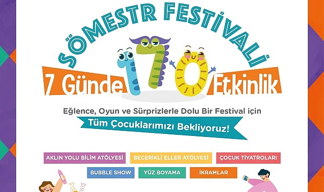 Çeşme Belediyesi'nden çocuklara renkli Sömestr Festivali!