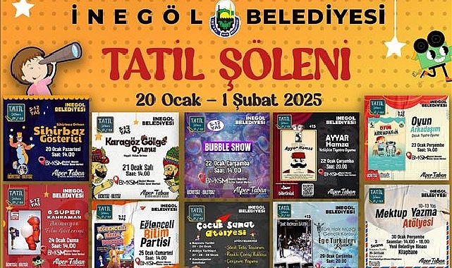 İnegöl'de Sömestr Tatili Dolu Dolu Geçecek