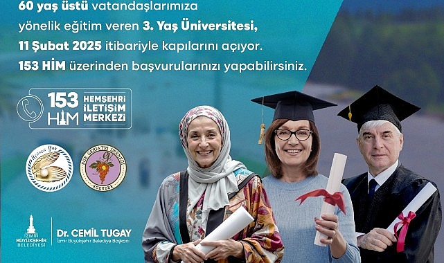 İzmir Büyükşehir Belediyesi'nden 60 yaş ve üstü yurttaşlar için ücretsiz üniversite