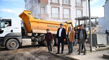 Kartepe İstasyon Mahallesi'ne 280 Ton Asfalt Serildi