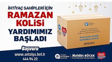 Antalya Büyükşehir Belediyesi,ihtiyaç sahibi aileleri yalnız bırakmıyor