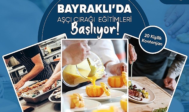 Bayraklı'da ücretsiz &apos;aşçı çırağı' eğitimi