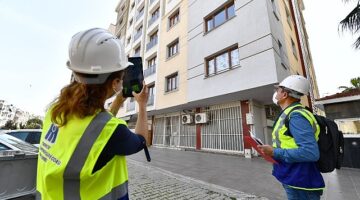 İzmir'de Bornova ve Bayraklı'da binaların üç boyutlu analizleri yapıldı