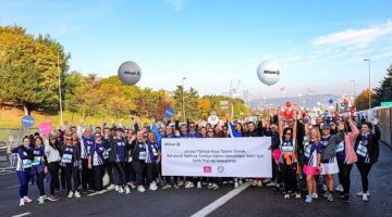 Allianz Türkiye Gönüllüleri, İstanbul Maratonu'nda iyilik peşinde koştu